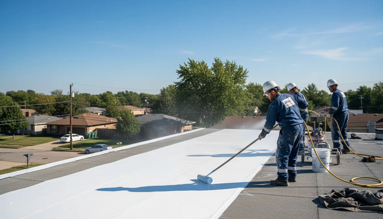Commercial roof coating in Flora, IN near me